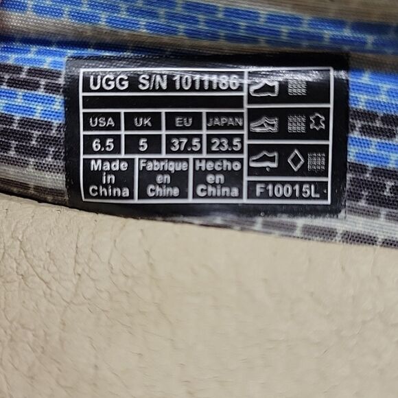 UGG Perrie canvas skimmer flats slip on shoes - Picture 6 of 8